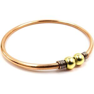 Adjustable Pure Copper Unisex Anklet Bracelet Kada for Men and Women, 12-inch, D